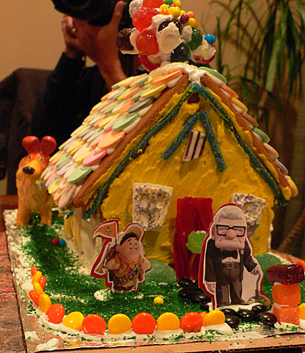 gingerbread house making contest for christmas